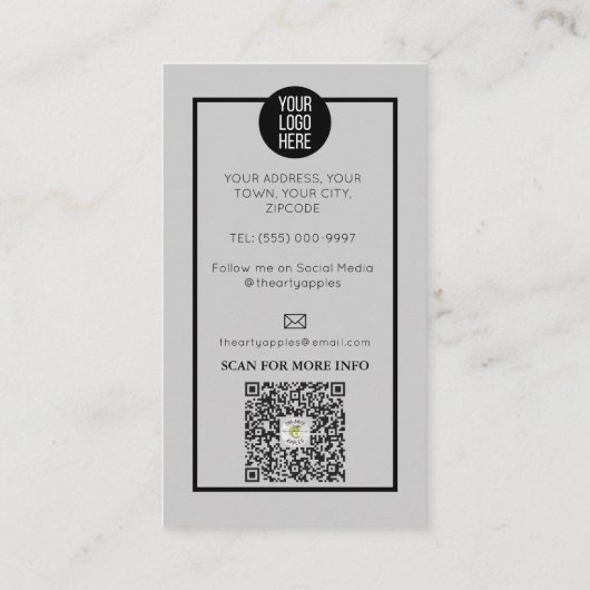 Blauwe ogen Wimpers Wimper Extensies make-up Visitekaartje (Achterkant)