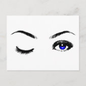 blauwe ogen Winkelen Briefkaart (Voorkant)