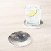 Blauwe ogen zandsteen onderzetter (Zijkant)