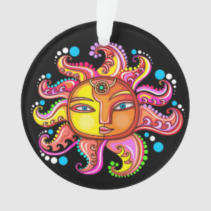 Blauwe Ogen Zon Hemels Acryl Ornament
