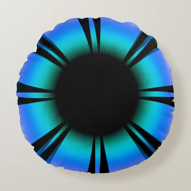 Blauwe ogen zullen redden en helpen rond kussen (Voorkant)