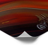 BLAUWE-ogige ezel Poster (Hoek)