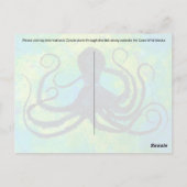 Blauwe ogoonoctopus - Briefkaart (Achterkant)