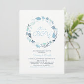 Blauwe olie | Cute Boy Couples Baby shower Kaart (Staand voorkant)