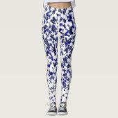Blauwe olie leggings (Voorkant)
