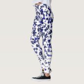 Blauwe olie leggings (Links)