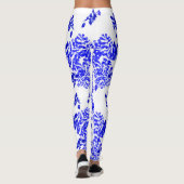 Blauwe olie leggings (Achterkant)