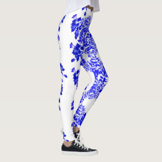 Blauwe olie leggings