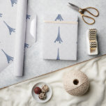 Blauwe oliefabriek - Damask Wedding Wrapping Paper Cadeaupapier<br><div class="desc">Wrap giften voor de bruid en groom met een rol van Blauwe Eiffeltoren Damask Wedding Wrapping Paper. Het papierontwerp voor het ompakken is uitgerust met de Eiffeltoren tegen een delicaat demperend oppervlak. Extra trouwbenodigdheden en geschenken zijn ook bij dit ontwerp beschikbaar.</div>