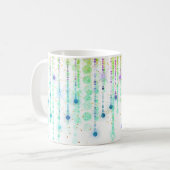 Blauwe oliefabriek en sterren koffiemok (Voorkant links)