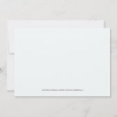 Blauwe olifant | Aankondiging van geboorte (Achterkant)