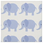 Blauwe olifant afdrukverbinding stof (Swatch)