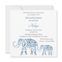 Blauwe olifant Annaprashan | Eerste rijst