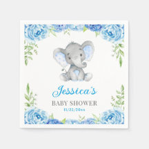 Blauwe Olifant Baby Jongensfeest Little Peanut Fee