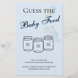 Blauwe Olifant Baby Shower Raad het Babyvoedsel Sp