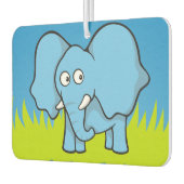 Blauwe olifant cartoon auto luchtverfrisser (Links)