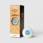 Blauwe olifant cartoon golfballen (Verpakking)