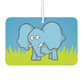 Blauwe olifant cartoon luchtverfrisser (Voorkant)