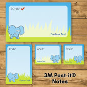 Blauwe Olifant Cartoon Post-it® Notes
