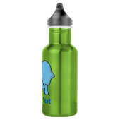 Blauwe olifant cartoon waterfles (Rechts)