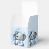 Blauwe Olifant Favor Box Bedankdoosjes (Geopend)