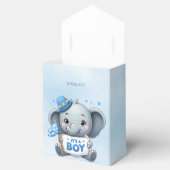 Blauwe Olifant Favor Box Bedankdoosjes (Geopend)