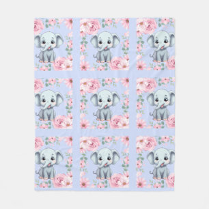 Blauwe Olifant Fleece Dekens