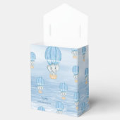 Blauwe Olifant Hete Luchtballon Favor Box Bedankdoosjes (Geopend)