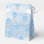 Blauwe Olifant Hete Luchtballon Favor Box Bedankdoosjes (Achterkant)