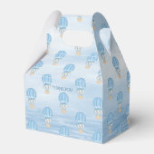 Blauwe Olifant Hete Luchtballon Favor Box Bedankdoosjes (Achterkant)