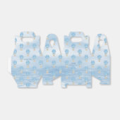 Blauwe Olifant Hete Luchtballon Favor Box Bedankdoosjes (Uitgevouwen)