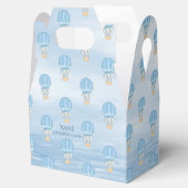 Blauwe Olifant Hete Luchtballon Favor Box Bedankdoosjes (Geopend)