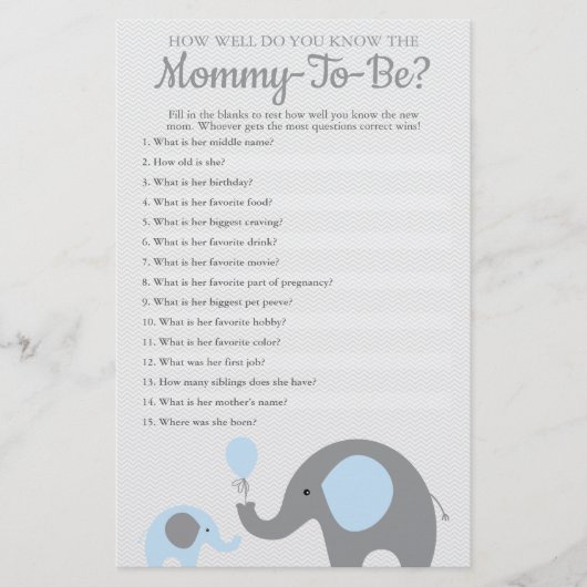 Blauwe olifant hoe goed je weet dat je moeder bent flyer (Voorkant)