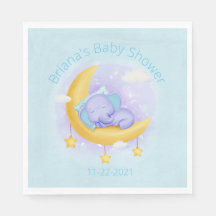 Blauwe Olifant Jongens Baby Shower