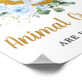 Blauwe olifant maan raad eens hoeveel dieren crack poster (Hoek)