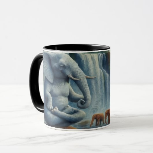 Blauwe Olifant Mok (Voorkant links)