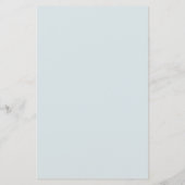 Blauwe olifant Nursery Rhyme Quiz baby shower game (Achterkant)