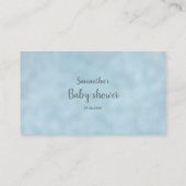 Blauwe olifant raad hoeveel Baby shower pinda's Informatiekaartje (Achterkant)