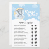 Blauwe Olifant Raad Wie Mama of Papa Spel (Voorkant / Achterkant)