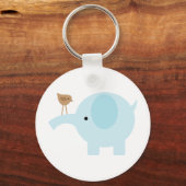 Blauwe olifant sleutelhanger (Voorkant)
