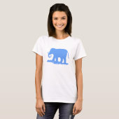 Blauwe olifant t-shirt (Voorkant volledig)