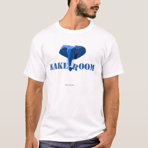 Blauwe olifant t-shirt