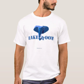 Blauwe olifant t-shirt