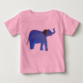 Blauwe Olifant Tekening Tutu Bodysuit