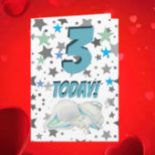 Blauwe olifant Verjaardag Kaart