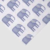 Blauwe olifant Waterverf Tissuepapier (Detail)