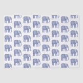 Blauwe olifant Waterverf Tissuepapier (Voorkant)