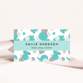 Blauwe olifanten, Kinder speelcentrum, activiteite Visitekaartje