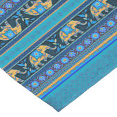 Blauwe olifanten korte tafelloper (Hoek)