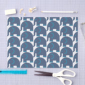 Blauwe olifanten tissuepapier (Craft)